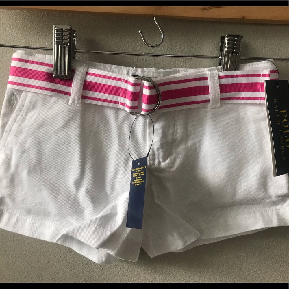 New!  Ralph Lauren White Chino Short